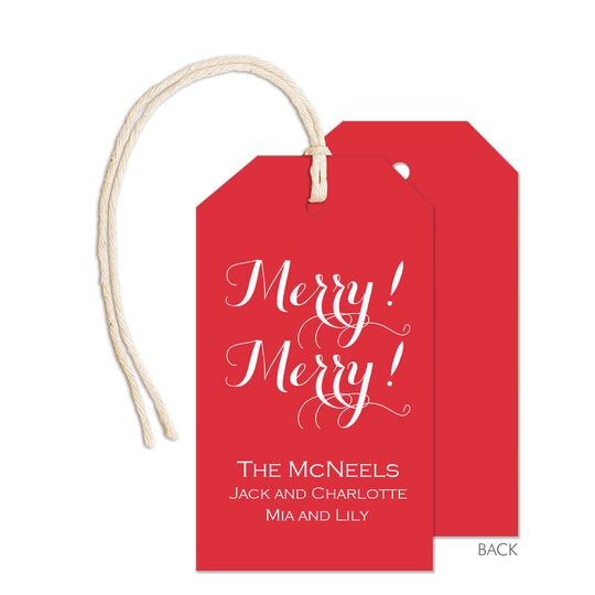 Poppy Vertical Hanging Gift Tags